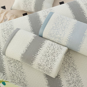 Striped Non-Slip Cooling Couch Cover, Summer Couch Pads for Seat Back Armrest