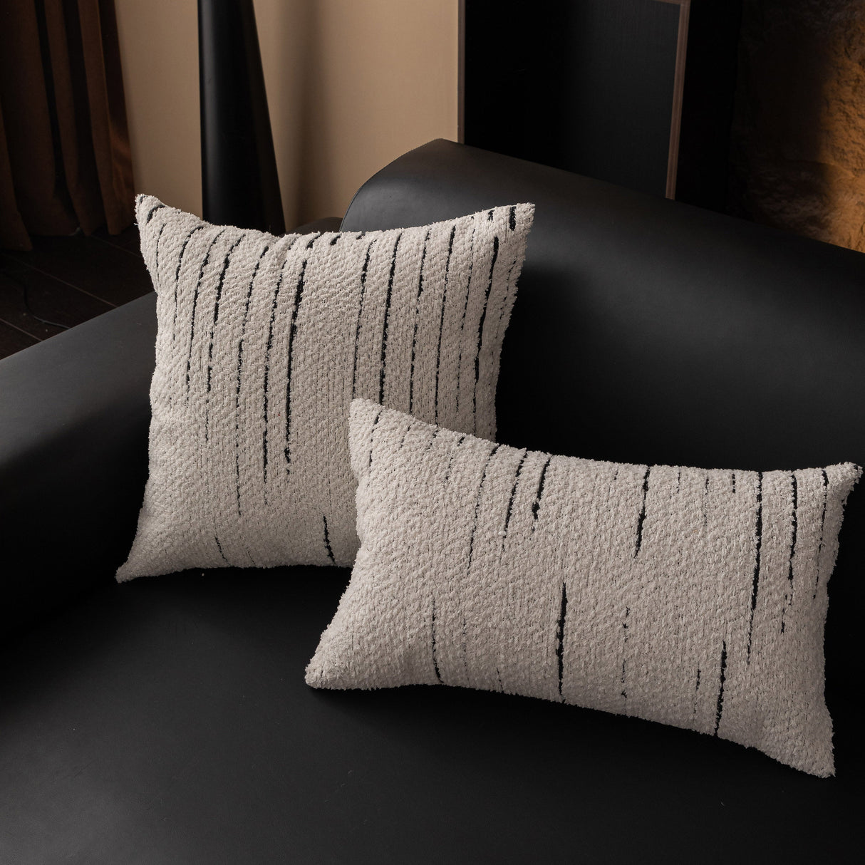 Textured Sofa Seat Cover with Wave Edge – Non-Slip, Washable Couch Throw Protector