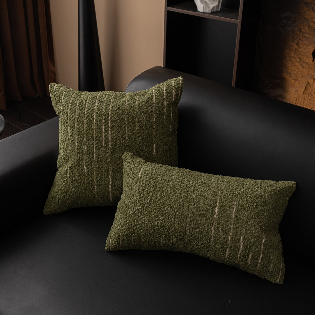 Textured Sofa Seat Cover with Wave Edge – Non-Slip, Washable Couch Throw Protector