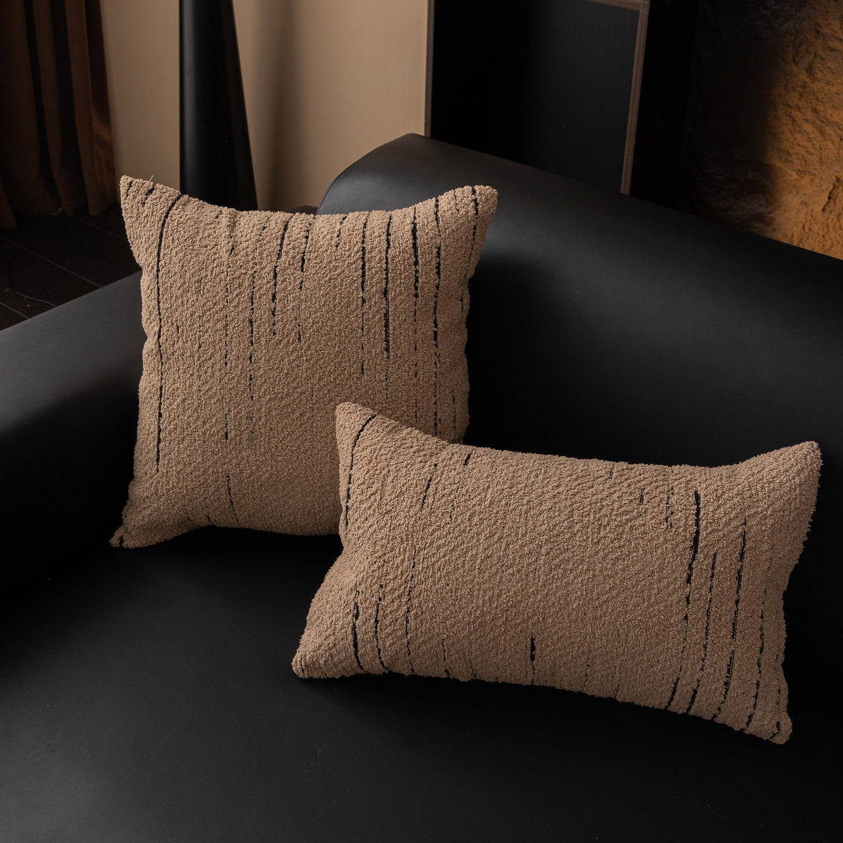 Textured Sofa Seat Cover with Wave Edge – Non-Slip, Washable Couch Throw Protector