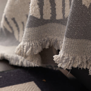 Chenille Sofa Cover Throw Blanket Woven Textured Decorative Furniture Slipcover