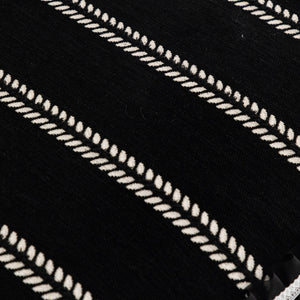 Leaf Stripe Sofa Cover with Black Sheer Skirt, Boho Soft Couch Slipcover for Pets