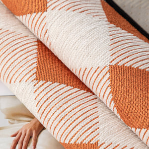 Non-Slip Chenille Sofa Slipcover Modern Geometric Sofa Protector Fits Most Sofas