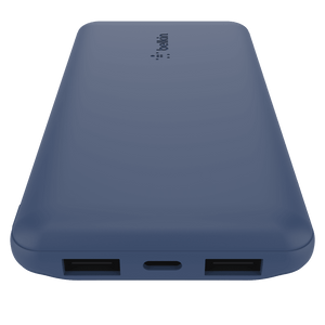 Belkin Boost Up Charge 3 Port Portable Power Bank 10,000 mAh with USB A to USB C Cable by Belkin