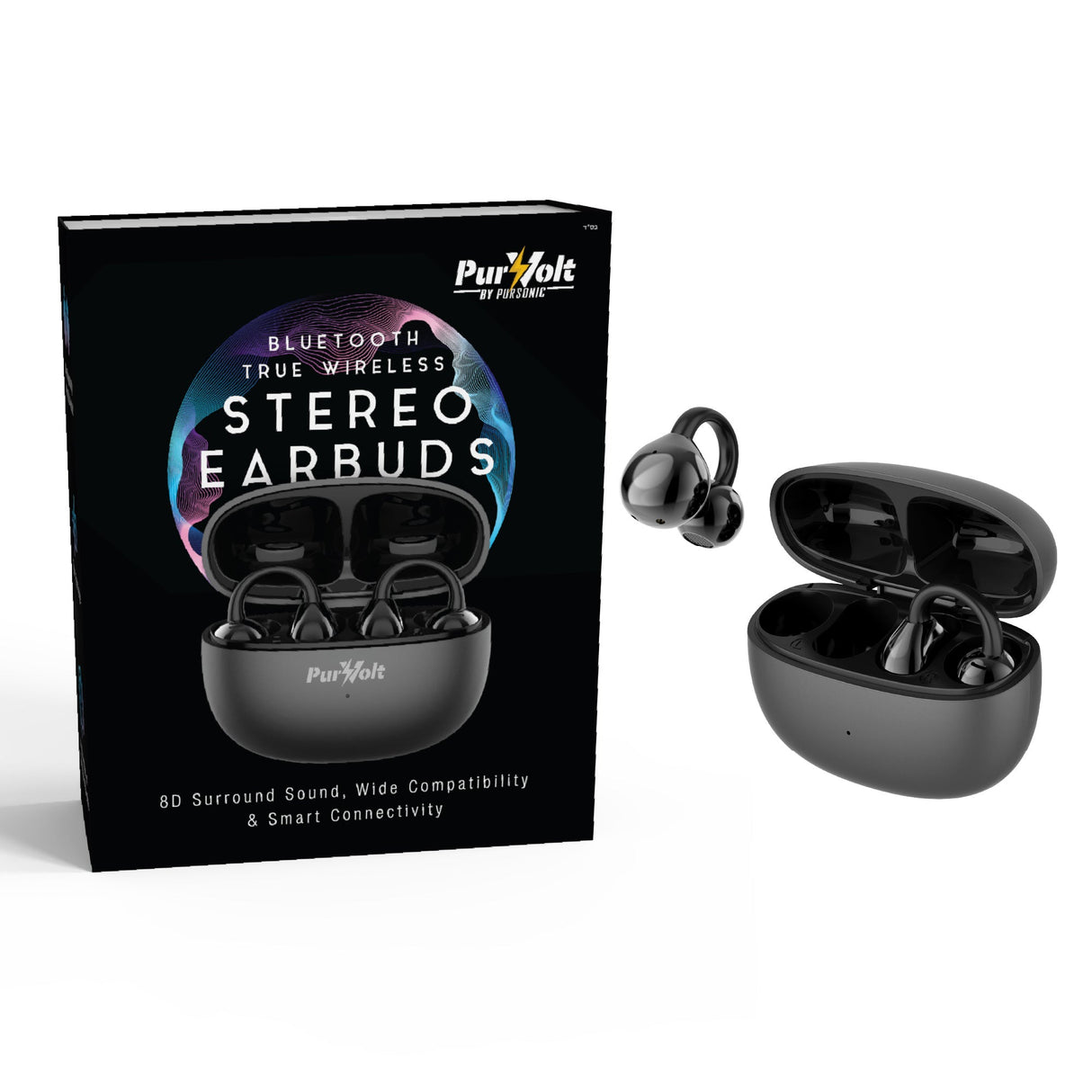 Pursonic True Wireless Stereo Earbuds – Immersive Sound, Compact Design, All-Day Comfort by Pursonic