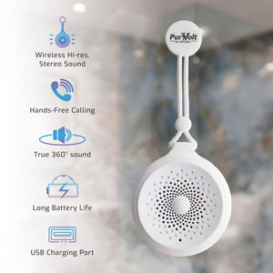 Pursonic Peak Wireless Speaker & Pursonic Waterproof Wireless Speaker Bundle – 360° Hi-Res Sound Anywhere, Anytime