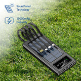 Pursonic Outdoor Essentials Bundle – 2-in-1 Bluetooth Water Bottle, Peak Wireless Speaker, and LED Portable Solarsync Power Bank by Pursonic