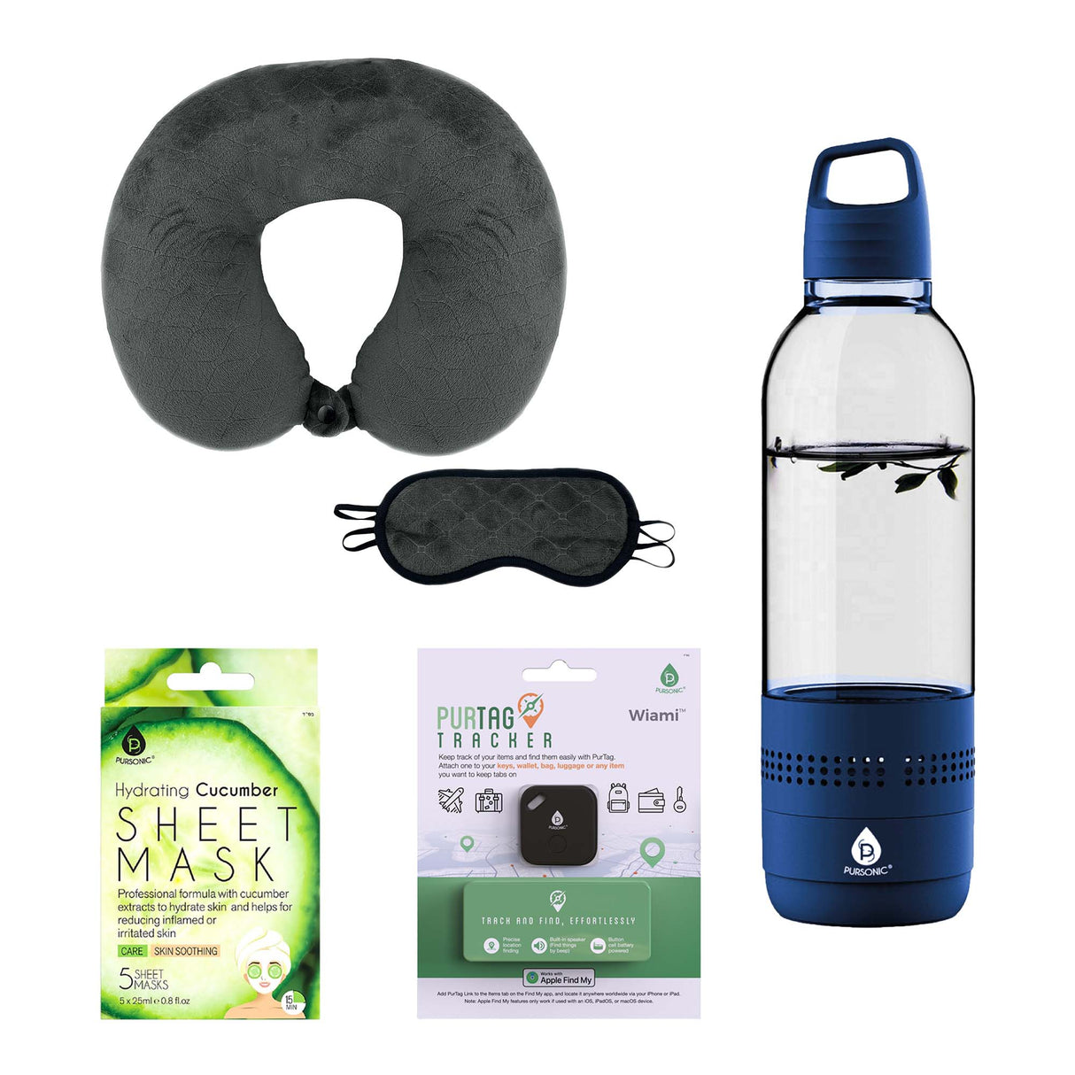 Pursonic Ultimate Summer Travel & Beauty Bundle – Hydration, Relaxation & Skincare Essentials by Pursonic