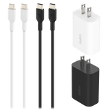 Belkin 2 25W USB C PD Wall Chargers with 2 USB C Cables 1m (4 Pack Bundle) by Belkin