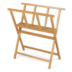 Bamboo Art Print Rack for Canvas Storage and Display-Natrual