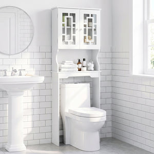 Bathroom Spacesaver Over the Toilet Door Storage Cabinet