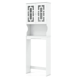 Bathroom Spacesaver Over the Toilet Door Storage Cabinet