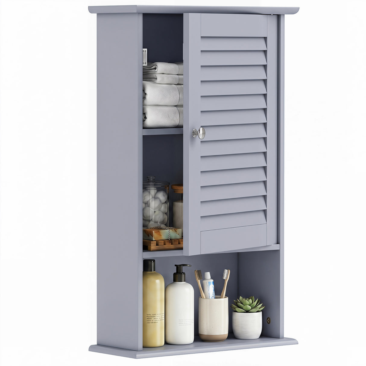 27.5 Inch H Wall Hanging Bathroom Storage Cabinet