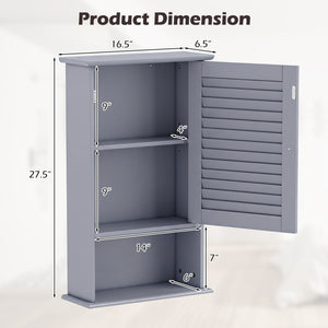 27.5 Inch H Wall Hanging Bathroom Storage Cabinet