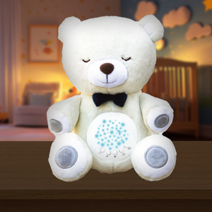 Lumipets Bear with Sound  Nursery Night Light & Sound Soother for Babies