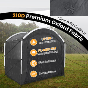 Bike Storage Shed Tent with PU4000MM Waterproof 210D Oxford Fabric for 5 Bikes