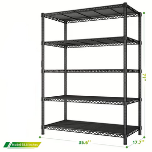 3/4/5/6/7/8 Tier Storage Shelves-Adjustable Wire Shelving Rack-Multi Sizes