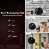 18 Inch 110 Pound Heavy Punching Water Aqua Bag with Adjustable Metal Chain-Black
