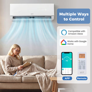 Blast Pro Series 12000 BTU 20 SEER2 115V Wifi Enabled Mini Split Air Conditioner and Heater