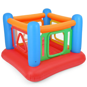 Blow Up Jumping House for Kids with Transparent Side Walls-Blue