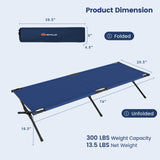 Adults Kids Folding Camping Cot-Gray