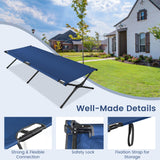 Adults Kids Folding Camping Cot-Gray