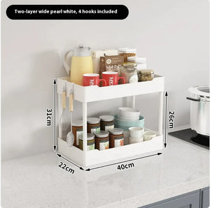Multi-Tier Kitchen Floor Standing Storage Cart