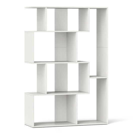 47 Inch 6-Cube Open-back Geometric Bookshelf for Bedroom Living Room-White