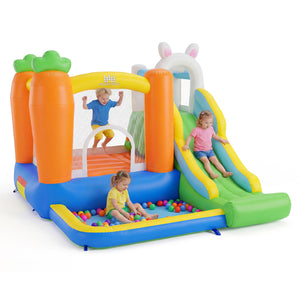 Bounce House for Kids 3-12 with Climbing Wall for Backyard Party