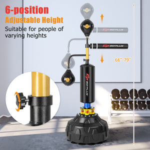 Boxing Speed Trainer Freestanding Fillable 360 ° Spinning Bar Adjustable Height
