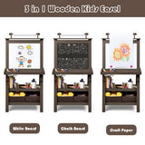 3 in 1 Double-Sided Storage Art Easel-Green