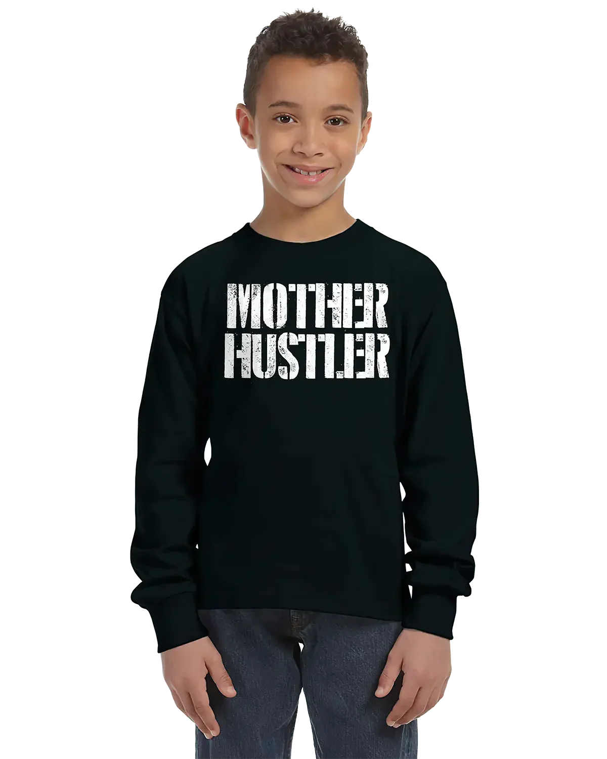 Mother Hustler Unisex Kids Long Sleeve T-Shirt