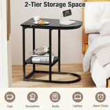 TV Stand with Electric Fireplace LED Lights and Remote Controls for TVs Up to 40 Inch-White