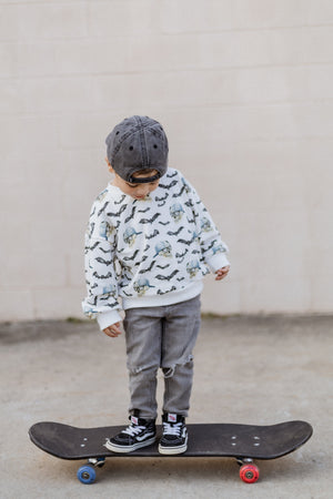 Spooky Bro Bamboo Bubble Romper or Crewneck Sweatshirt