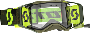 SCOTT Prospect Super WFS Goggle - Khaki Green/Neon Yellow - Clear 278595-7701113