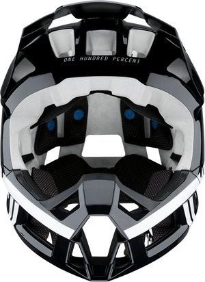 100% Trajecta Helmet - Fidlock - Black/White - Large 80003-00007