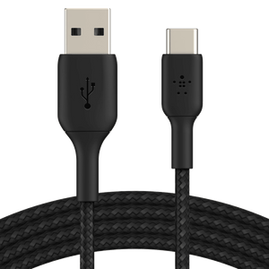 Belkin Boost Up Charge USB A to USB C Braided Cable 3ft Black by Belkin