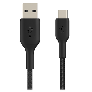 Belkin Boost Up Charge USB A to USB C Braided Cable 3ft Black by Belkin