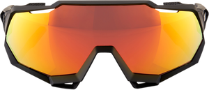 100% Speedtrap Sunglasses - Black - Red 60012-00004