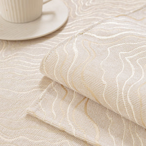 Modular Sofa Cover for Sectionals, Gold Striped Non-Slip Couch Protector