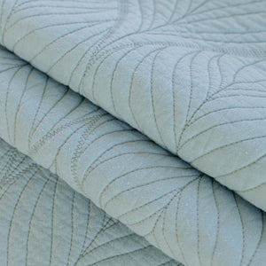 Leaf Vein Textured Cotton Quilted Sofa Slipcover, Non-Slip Modular Couch Covers