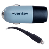 Ventev 20W ULTRAFAST USB C Universal Car Charger and USB C to Apple Lightning Cable by Ventev