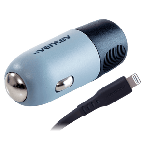 Ventev 20W ULTRAFAST USB C Universal Car Charger and USB C to Apple Lightning Cable by Ventev