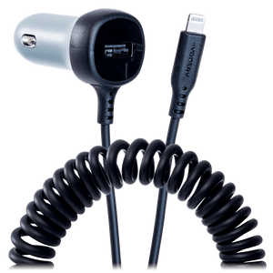 Ventev 27W ULTRAFAST Car Charger and Apple Lighting Connected Cable by Ventev