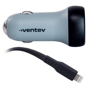 Ventev 30W USB C PPS Car Charger and USB C to Apple Lightning Cable by Ventev