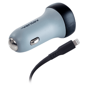 Ventev 30W ULTRAFAST USB C Universal Car Charger and USB C to Apple Lightning Cable by Ventev