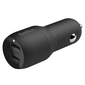 Belkin Dual Port USB A Car Charger 24W by Belkin