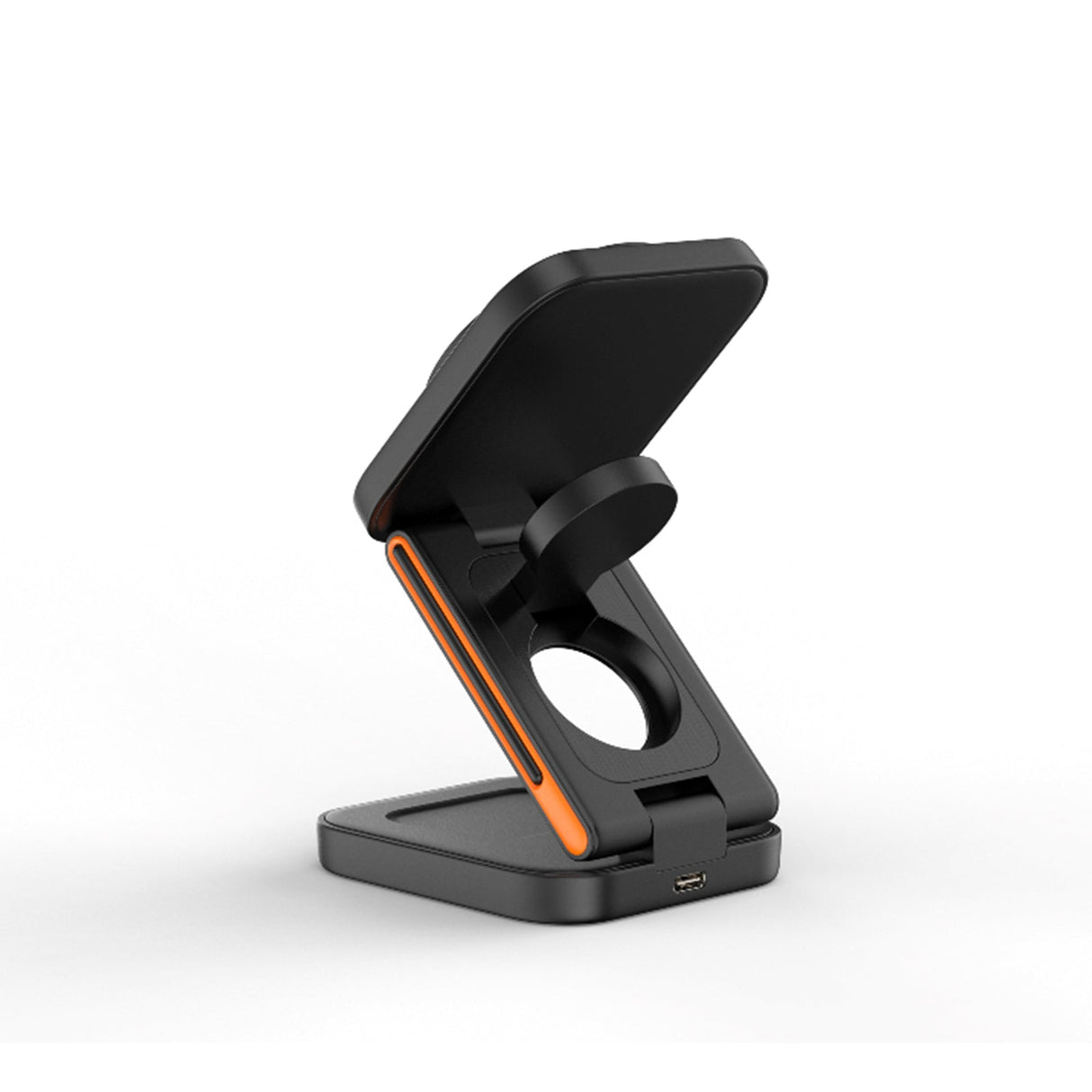 FlexiTrip Foldable Wireless Charger – Compact, Fast Charging, Portable Design for iPhone, Android, and Qi-Enabled Devices by Infinite Basics
