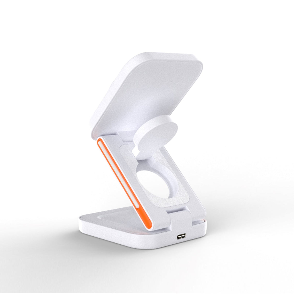 FlexiTrip Foldable Wireless Charger – Compact, Fast Charging, Portable Design for iPhone, Android, and Qi-Enabled Devices by Infinite Basics