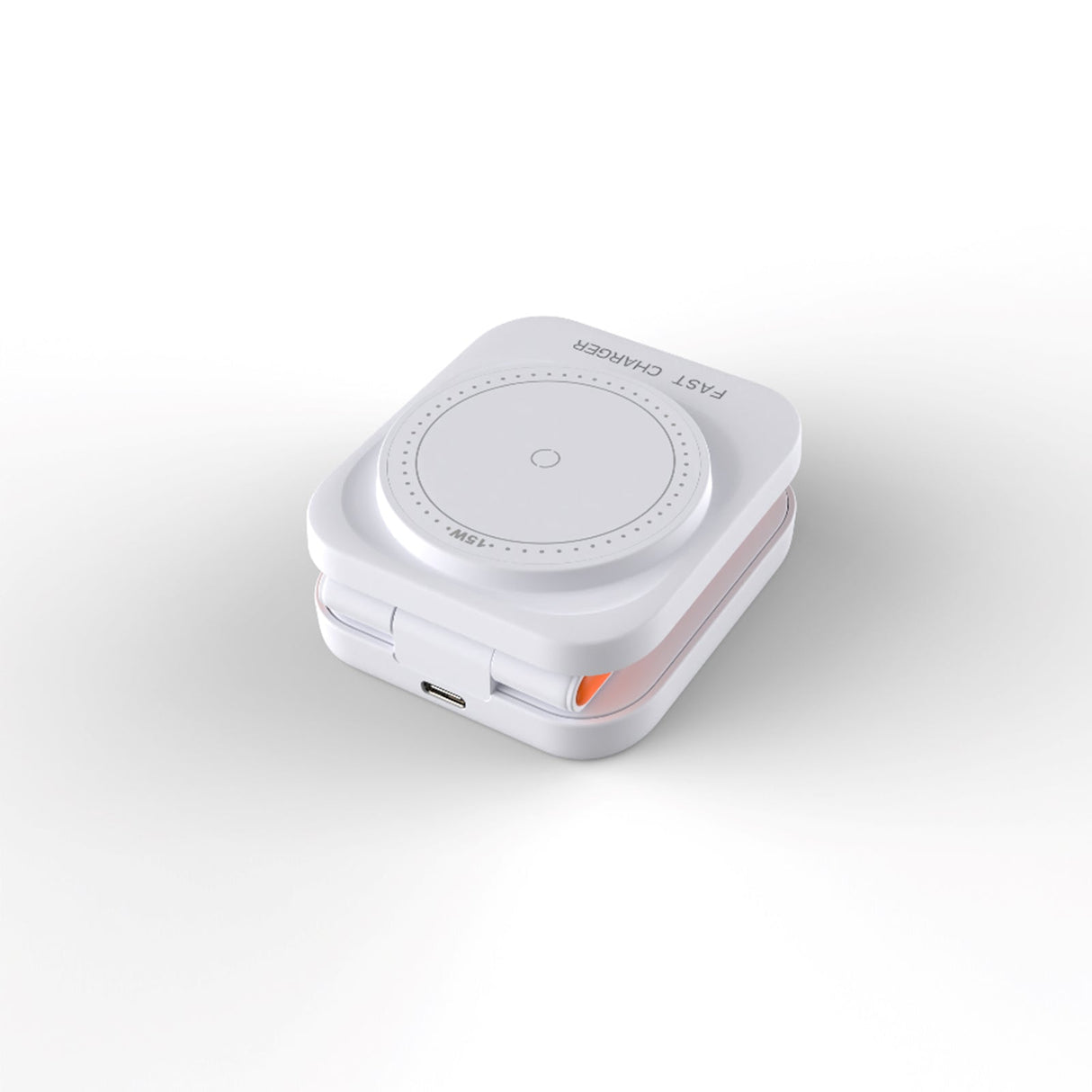 FlexiTrip Foldable Wireless Charger – Compact, Fast Charging, Portable Design for iPhone, Android, and Qi-Enabled Devices by Infinite Basics